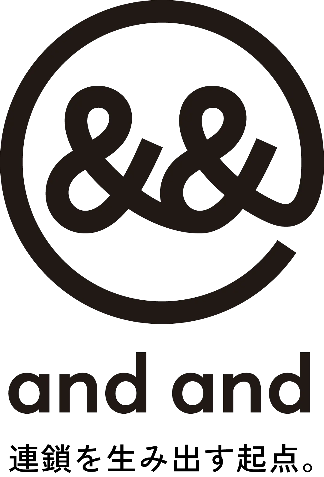 andandのロゴとキャッチコピー